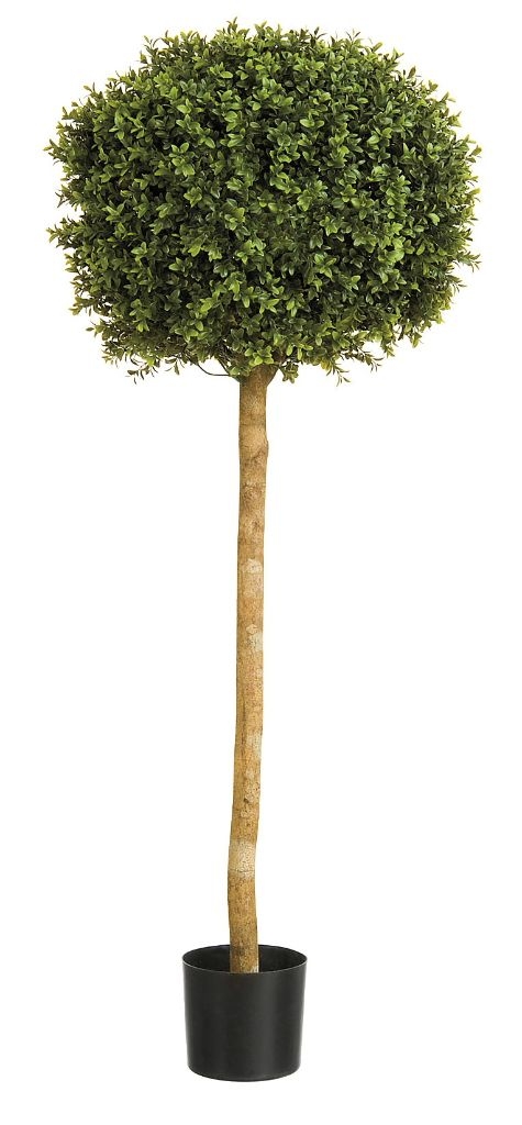 fake topiary pom pom style ball tree 