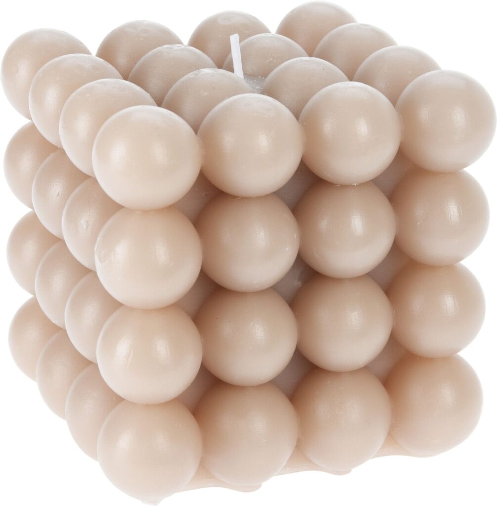 sand coloured pom pom candle square