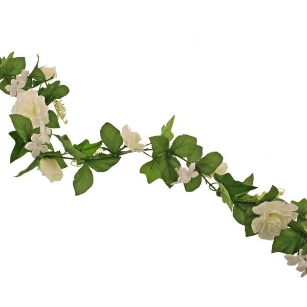 Artificial Wedding Garland White 180cm - £6.99 - Inspirations Wholesale