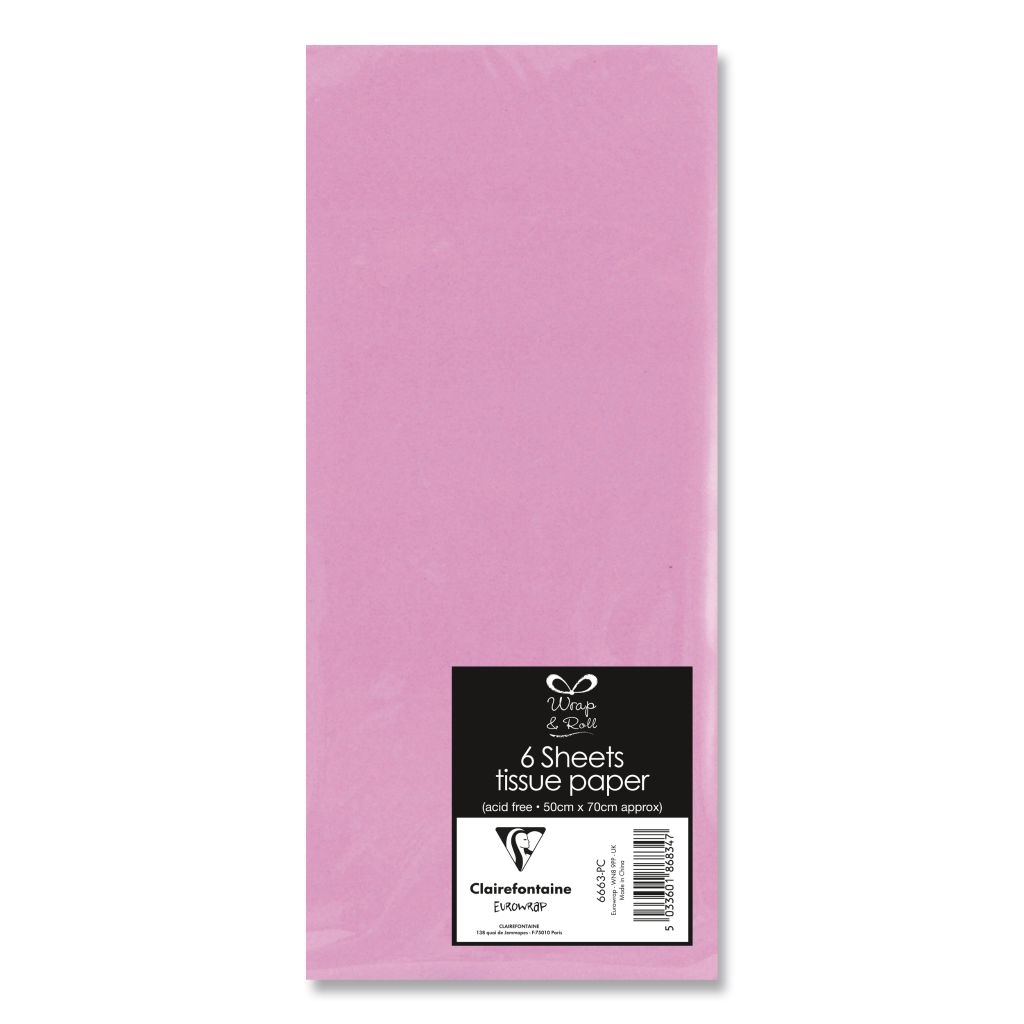 Tissue Paper Pink x6 Sheets - £0.75 - Inspirations Wholesale