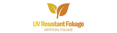 Ultraviolet resistant artificial foliage logo